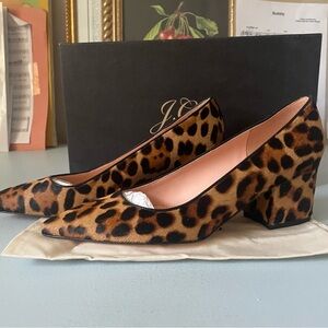 J.Crew Leopard Heels - Sz 8 (New!)
